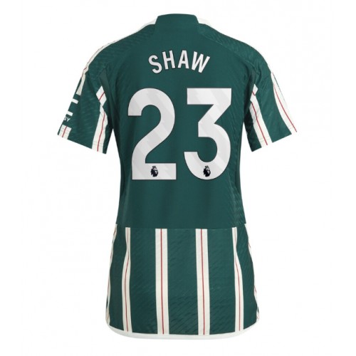 Maillot de foot Manchester United Luke Shaw #23 Extérieur Femmes 2023-24 Manches Courte